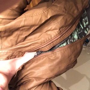 Light brown leather (Faux) Jacket
